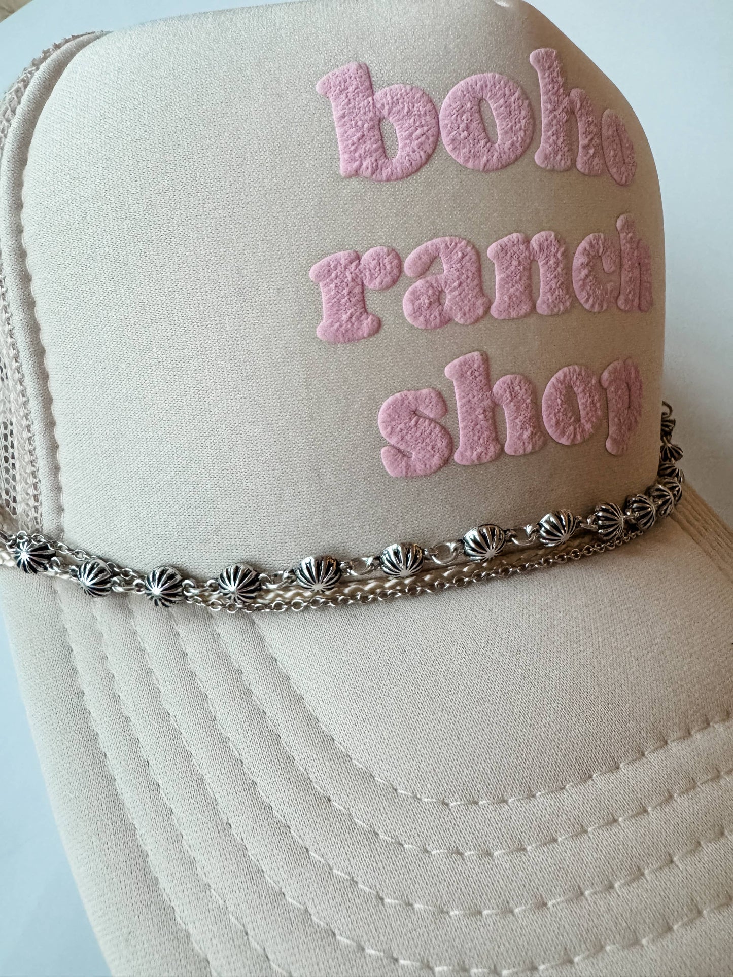 Western Trucker Hat Chain - Conch | Lightning bolt\ stars: LIGHTNING BOLT/ STAR - COPPER