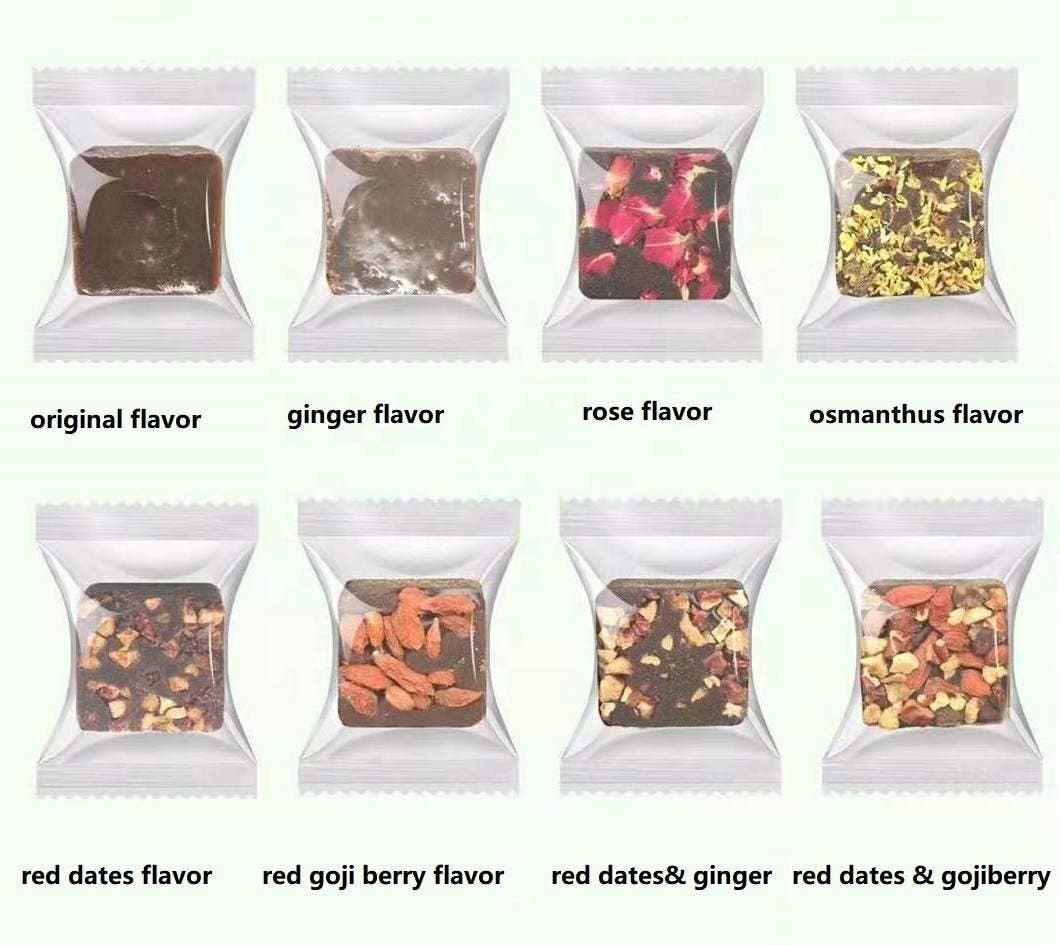 Premium Brown Sugar Cubes with flowers & fruit (3 choices): Rose
