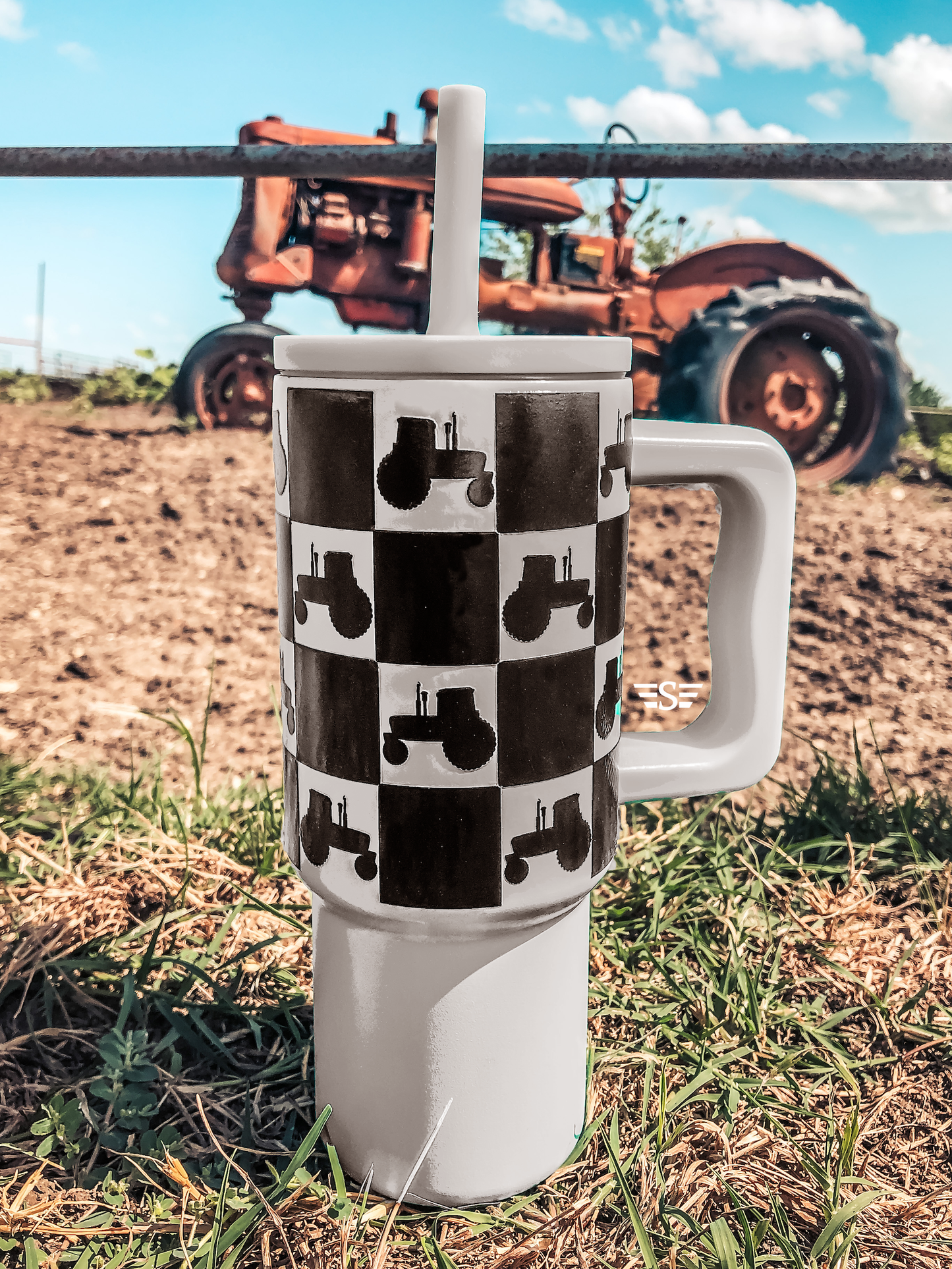 Kids 24oz Western Tumbler: Pink Squash