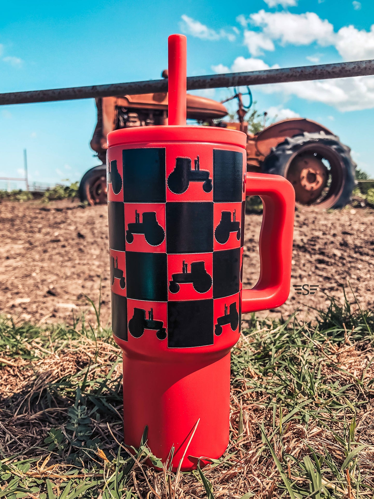 Kids 24oz Western Tumbler: Pink Squash