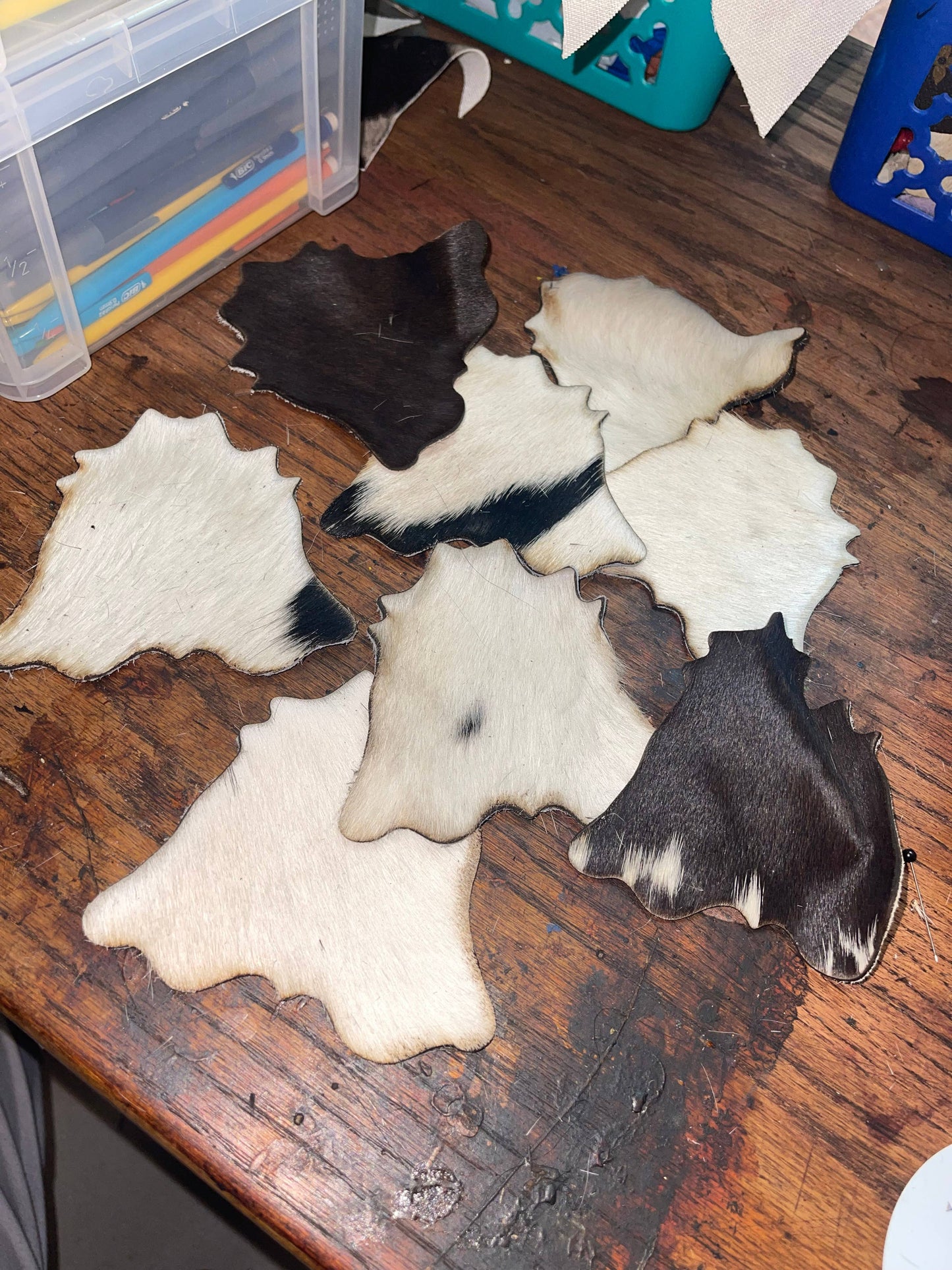 Western Cowhide Rug Coasters