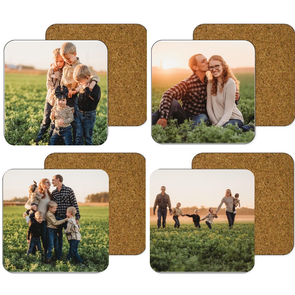 Photo Keepsake Coasters 4,6&8 pc