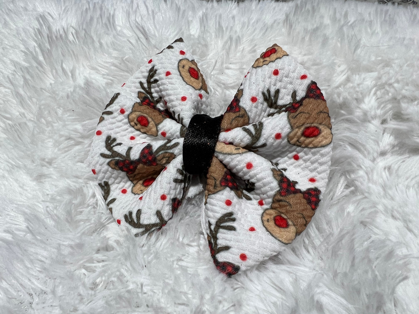 Reindeer Clip Bow