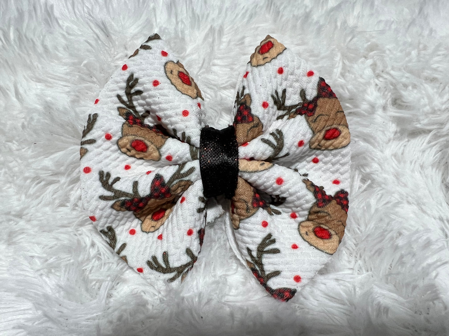 Reindeer Clip Bow